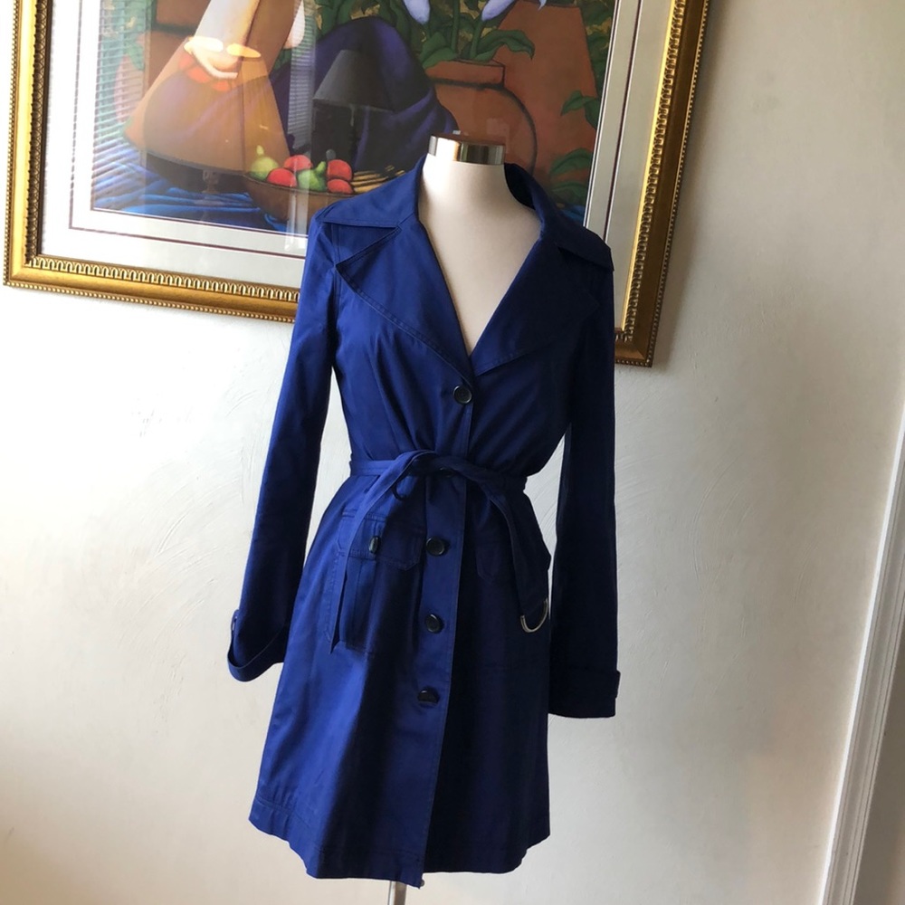 Royal Blue Trench Coat